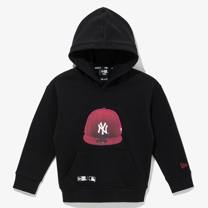 뉴에라 아동용 MLB 뉴욕 양키스 59FIFTY 후드 티셔츠