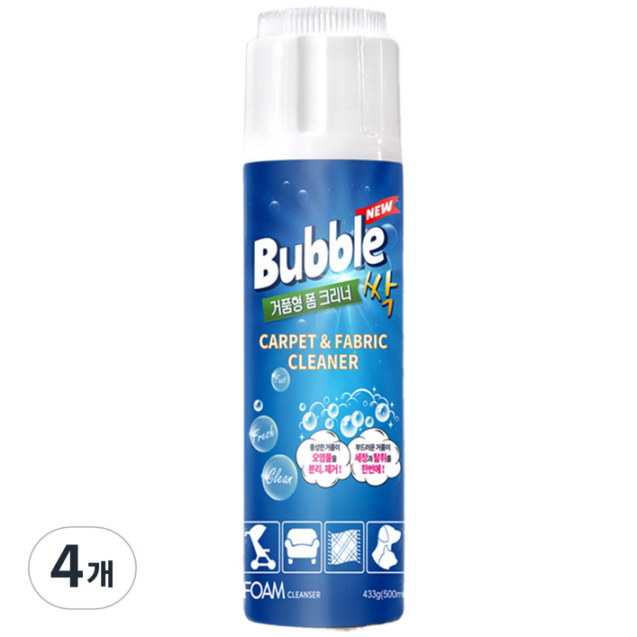 버블싹 폼 클리너, 500ml, 4개