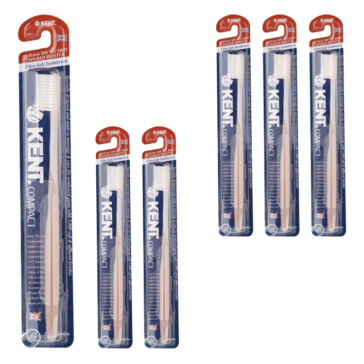 켄트 콤팩트 초극세모 칫솔 핑크