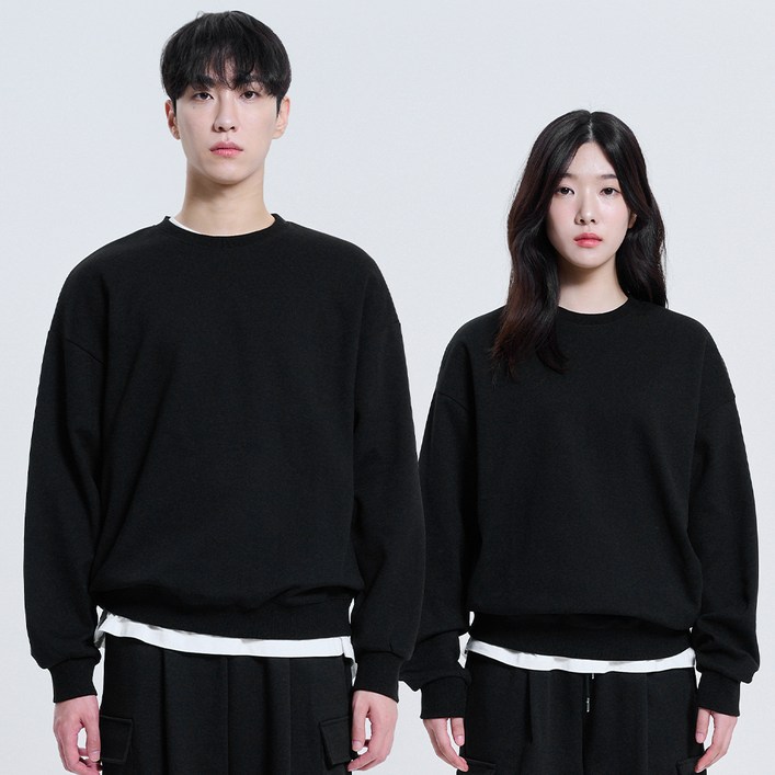 포슈어 오버핏 스웨트 셔츠 맨투맨