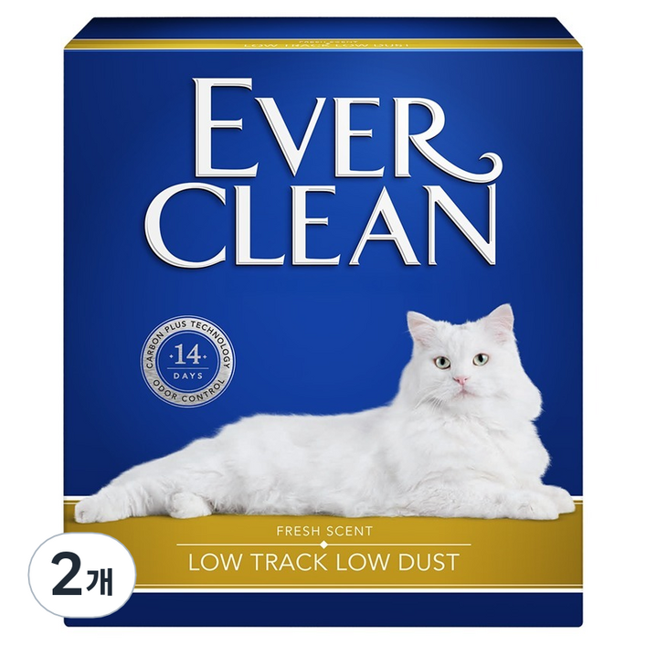 2025 NEW 에버크린 고양이 응고형 LTLD 고양이 모래, 8.5kg, 2개, 은은한 향