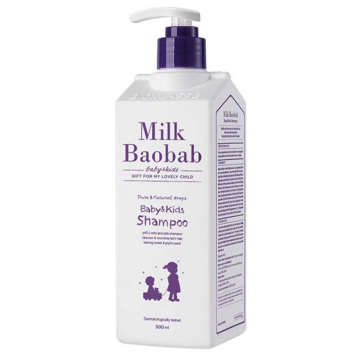 밀크바오밥 베이비 앤 키즈 샴푸, 500ml, 1개 밀크바오밥 베이비 앤 키즈 샴푸, 500ml, 1개