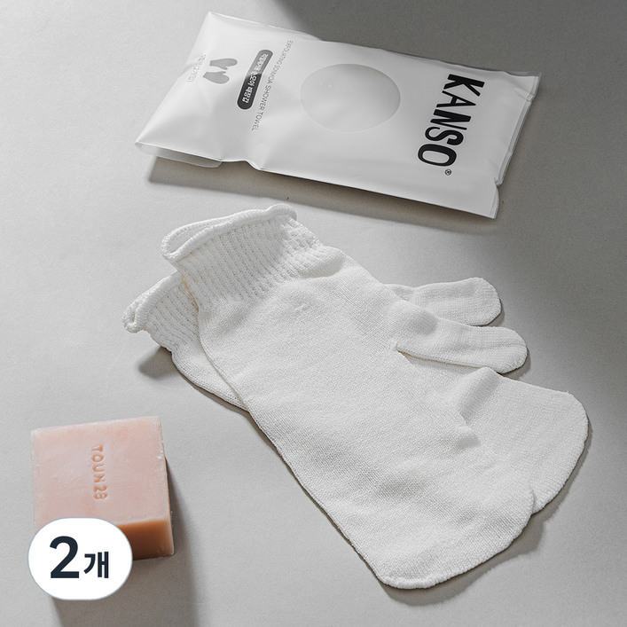 간소 각질만 부드럽게 제거하는 손모아 때장갑, 네이처 화이트, 2개, 2개입