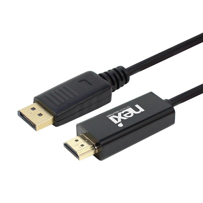 넥시 DP to HDMI v1.2 케이블 2m NXC002, NXCDPHD122M, NXCDPHD122M2682096 2