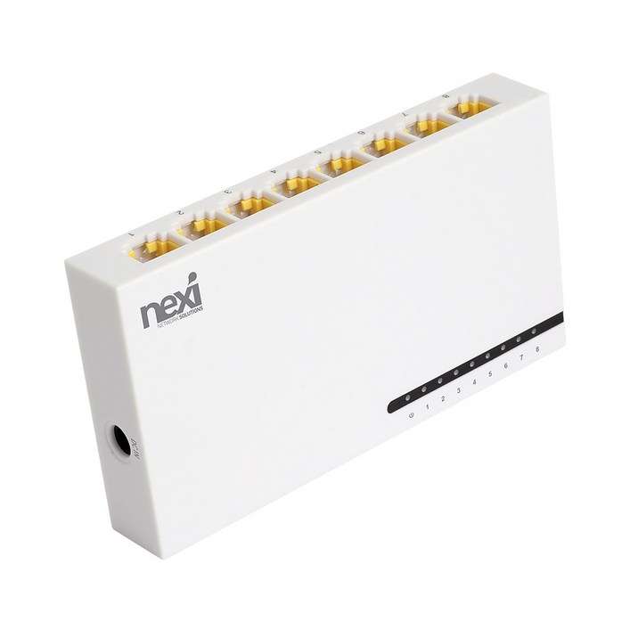 넥시 8포트 스위칭 허브 100Mbps, NX-S1008N