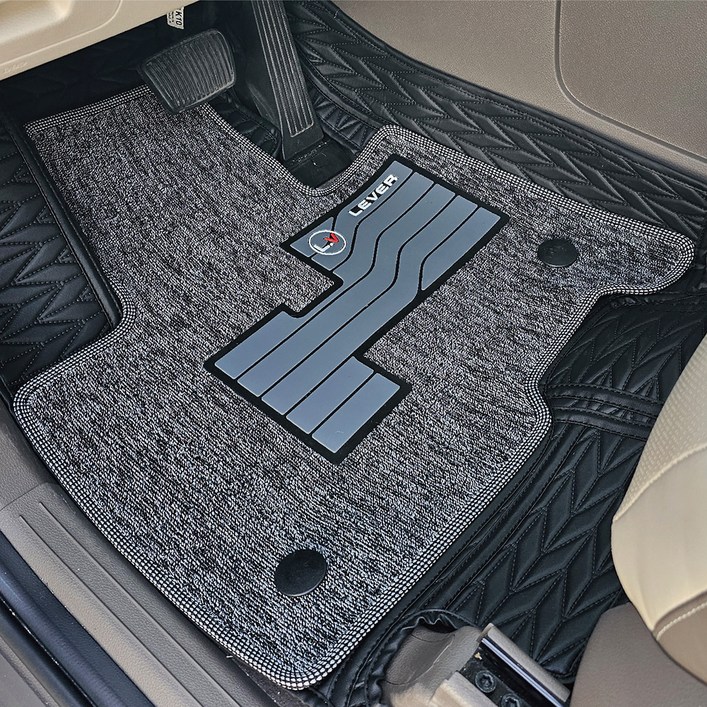 포시즌 신형 5D 입체 모노륨매트 풀세트, 더뉴카니발 KA4 7인 가솔린, 디젤 2023. 12, 블랙