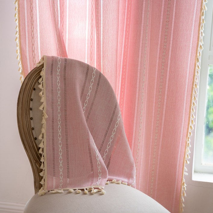 아티홈 보헤미안 크로스 홀로우 커튼 관통형