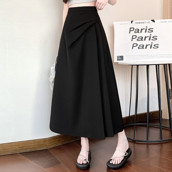 포플러앤씨 여성용 네모딘스 A라인 롱 스커트 P26SPSK120201