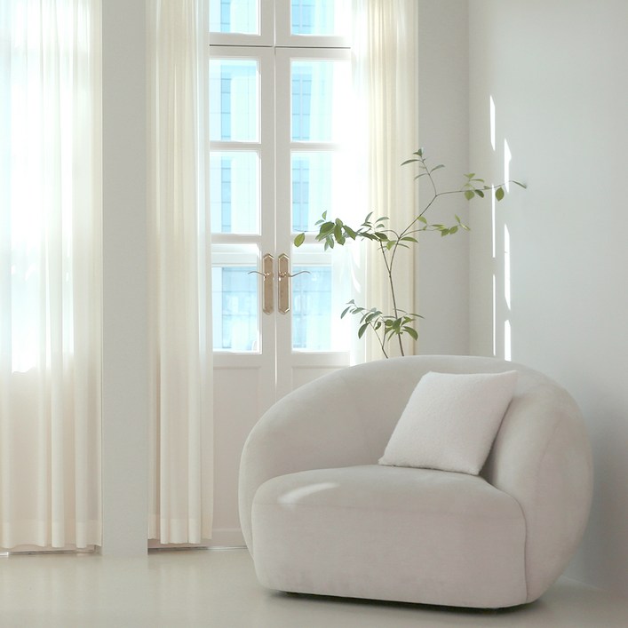 윈도우드레스 차르르 쉬폰커튼 핀 스타일  구성품 랜덤발송