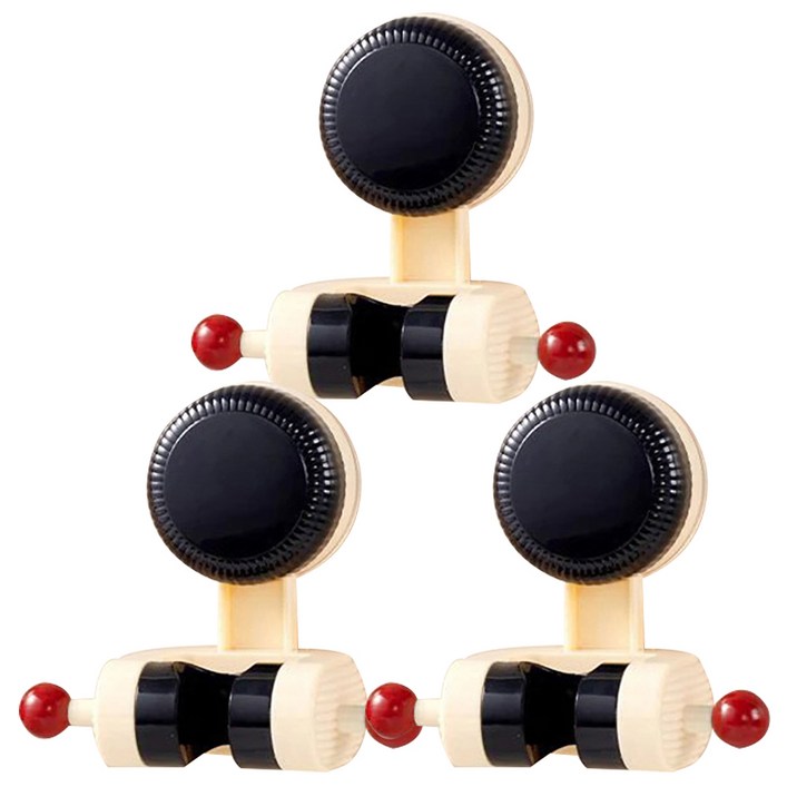 아케이바이 흡착 무타공 각도조절 샤워기 걸이 3p, 혼합색상