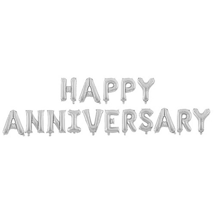 HAPPY ANNIVERSARY 결혼 기념일 알파벳 풍선 - 투데이밈