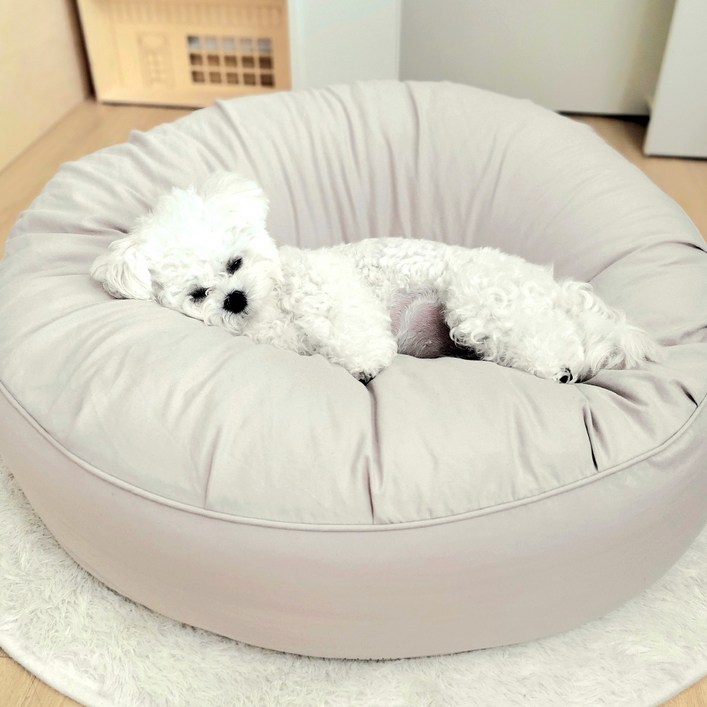 페스텝 반려동물 피치워싱 커버분리 무중력 마카롱 방석