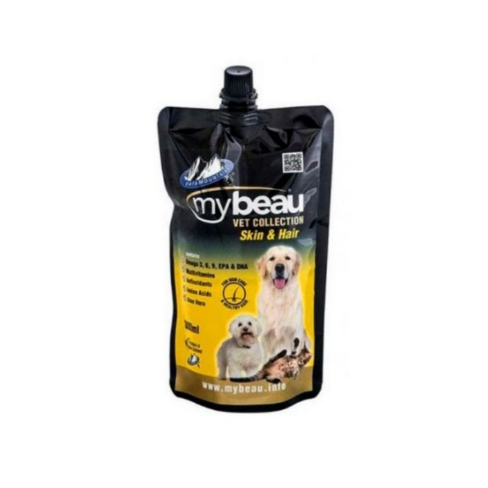 마이뷰 스킨 헤어 피모영양제 300ml + 유산균 셋트 [동물병원 정품], 1개, 단일상품, 피부/피모, 300g