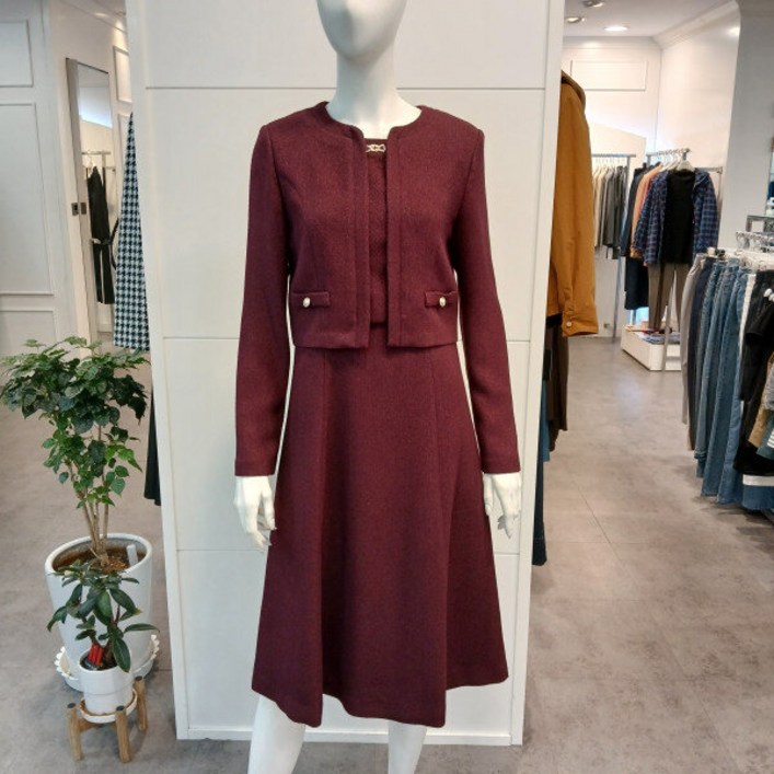 프렐린 메탈혼방이중원피스rjo243020BP