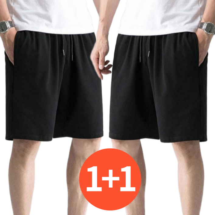 데이그린 남녀공용 베이직 5부 반바지 1+1