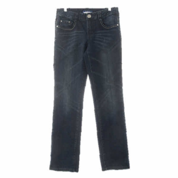 4230 톰보이 진청 데님 로고빅버클워시드진 6792