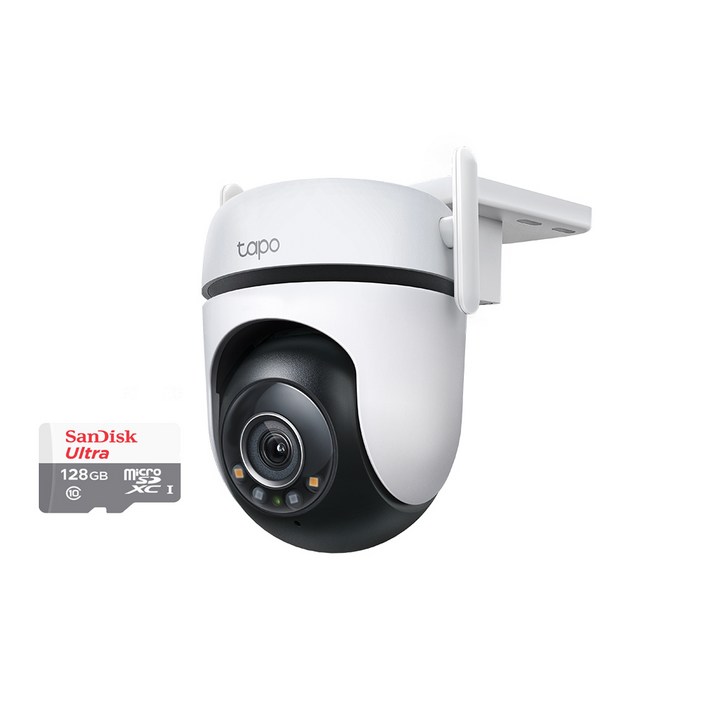 티피링크 메모리128G포함 Tapo C520WS 400만화소 원격회전 실외방수 홈CCTV, 1개