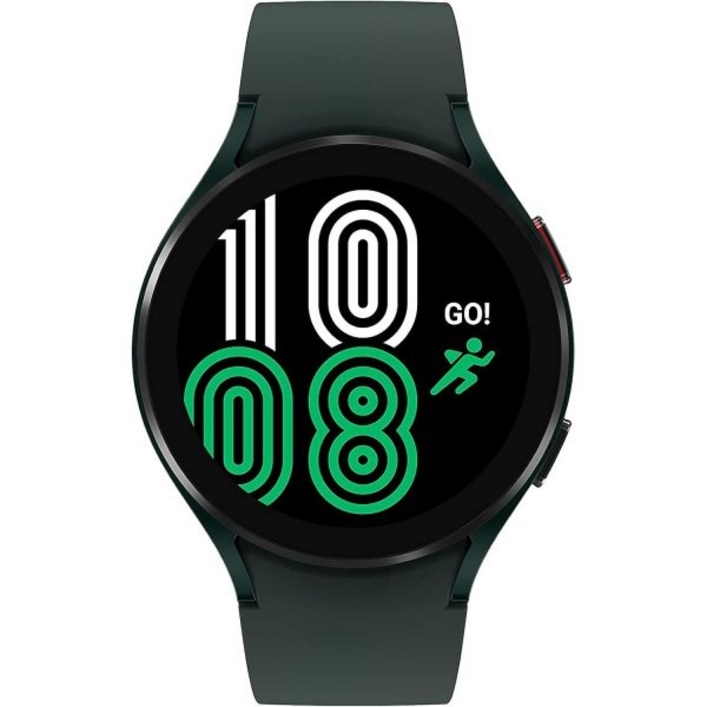 SAMSUNG 갤럭시 워치 4, 44mm 스마트워치 헬스 피트니스 러닝 슬립 사이클 GPS 낙상 감지 LTE US 버전, 그린 갱신