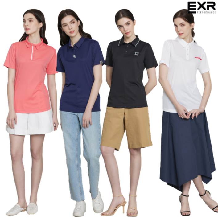EXR EXR  여성 쿨링 반팔 카라 티셔츠 4종택1