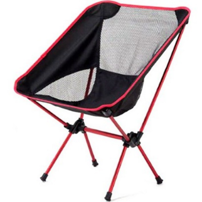올라운더 초경량 폴딩 캠핑 낚시 의자, 레드, 1개