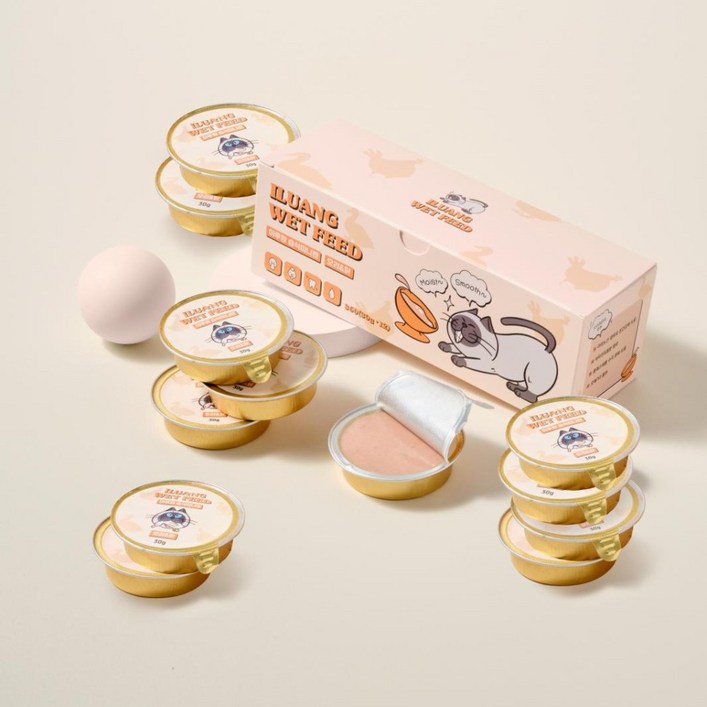 이루앙 고양이습식사료 구강건강 캔 30g, 12개, 닭오리, 30g, 12개