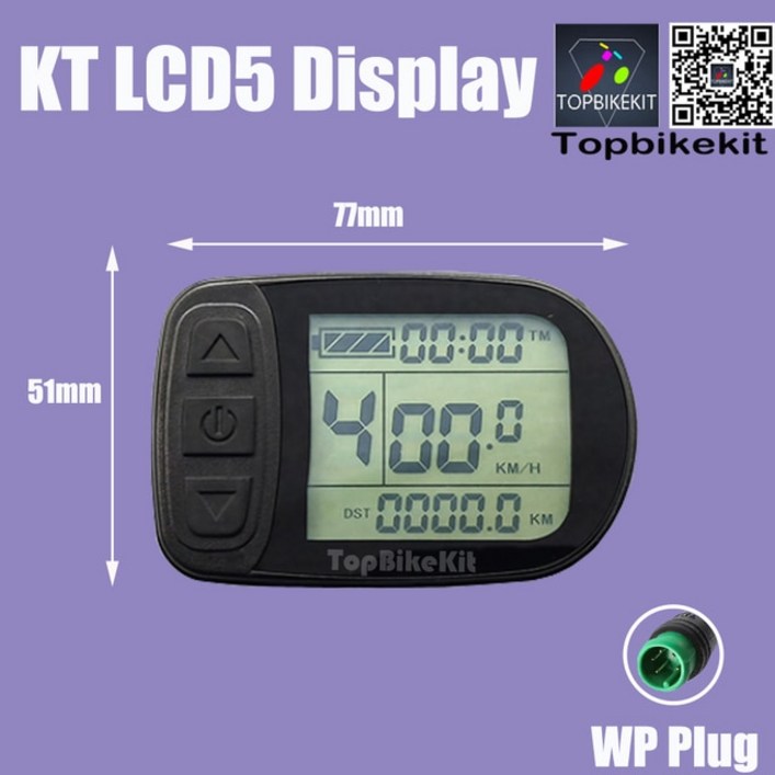 Ebike KT LCD9 컬러 디스플레이 미터 좌우 스로틀 포함 전기 자전거 24V 36V 48V