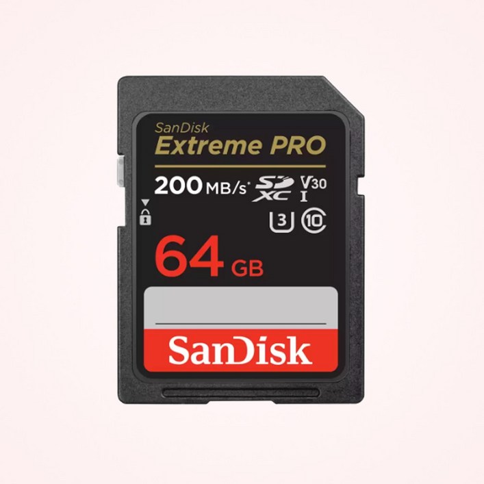 샌디스크코리아 공식인증정품   SD메모리카드 SDXC  Extreme Pro 익스트림 프로 UHS-I SDSDXXU 64GB  ( 공식수입정품 )