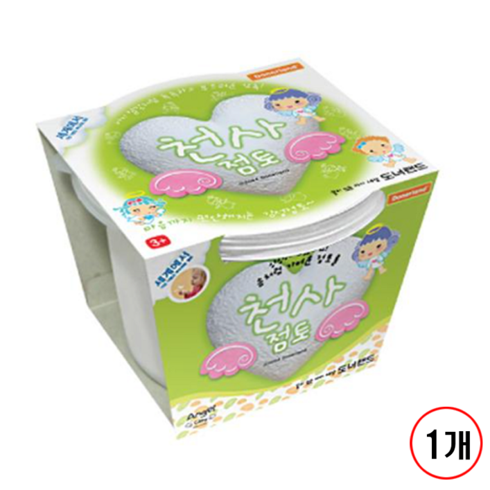 천사점토 140g 벌크도너랜드, 화이트, 1개