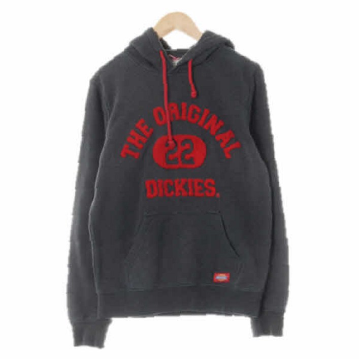 6897 디키즈 다크멜란지차콜 면혼방 뽀글이빅센터로고후드티 XS