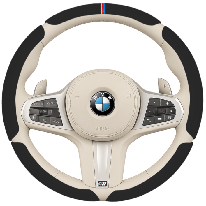 SOTT 자동차 핸들커버 커스텀 알칸타라 스웨이드 5P, 그레이 5개세트