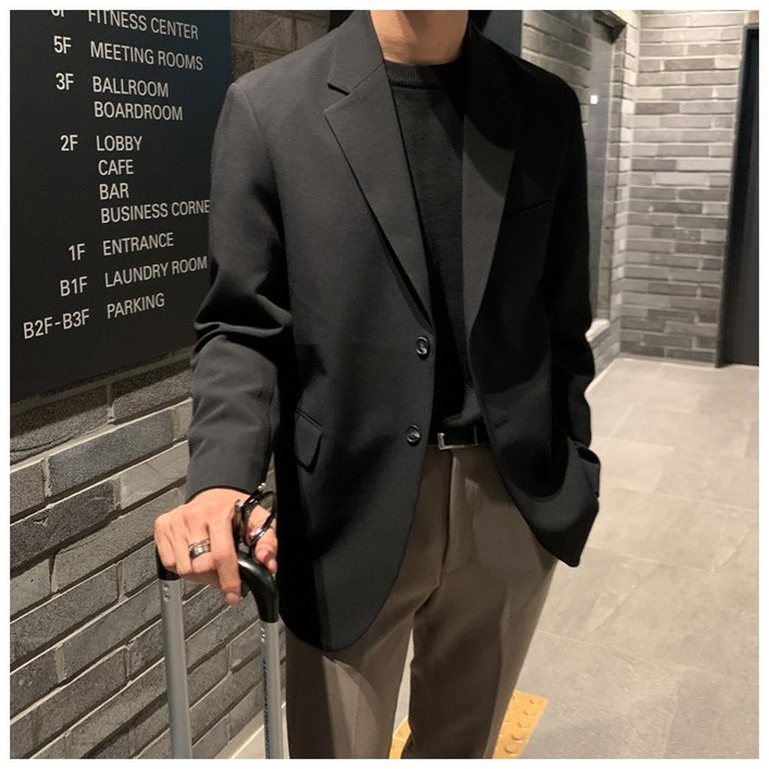 남성용 따뜻 방한 캐주얼 정장재킷