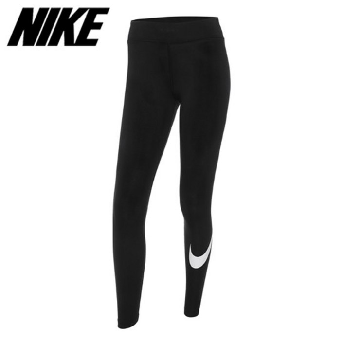 나이키  여성용 NSW 에센셜 GX 미드라이즈 스우시 레깅스 CZ8530010