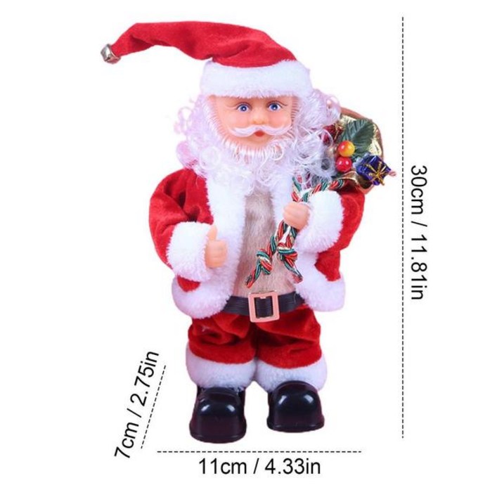 춤추는산타 트월킹 트리 인형 전기 산타 클로스 인형 춤 파티 장식 봉제 장난감, 용품 대화형, 01 Santa