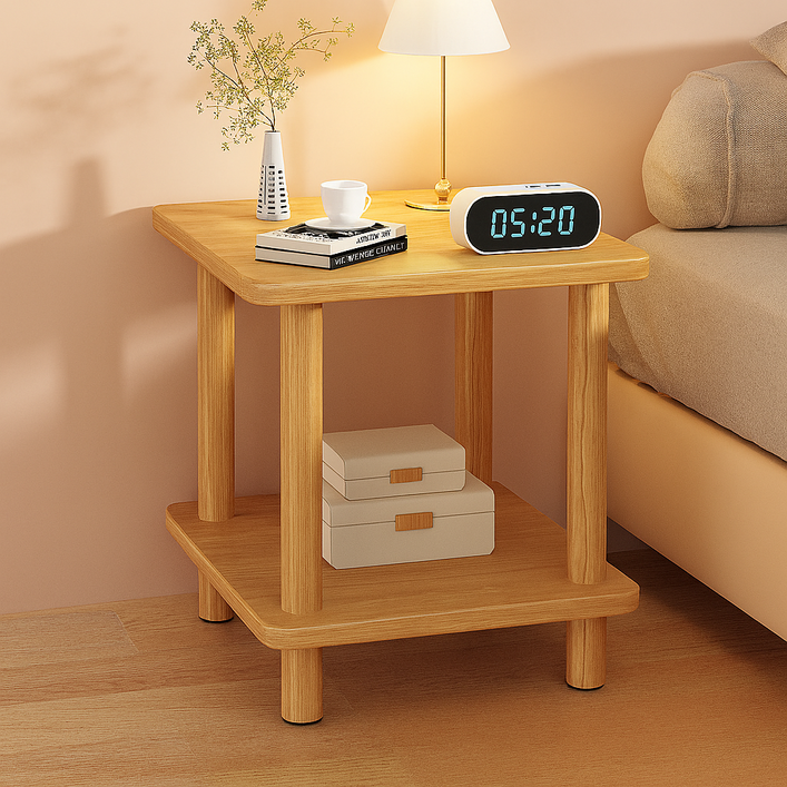 루센트리 튼튼한 침대 협탁 거실 원목 수납장 사이드 테이블