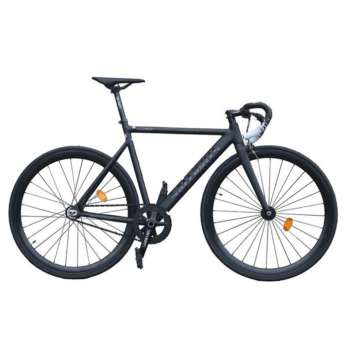 솔라이츠 글로리 카본포크 최고급 픽시 자전거, 무광블랙 540MM, 1개