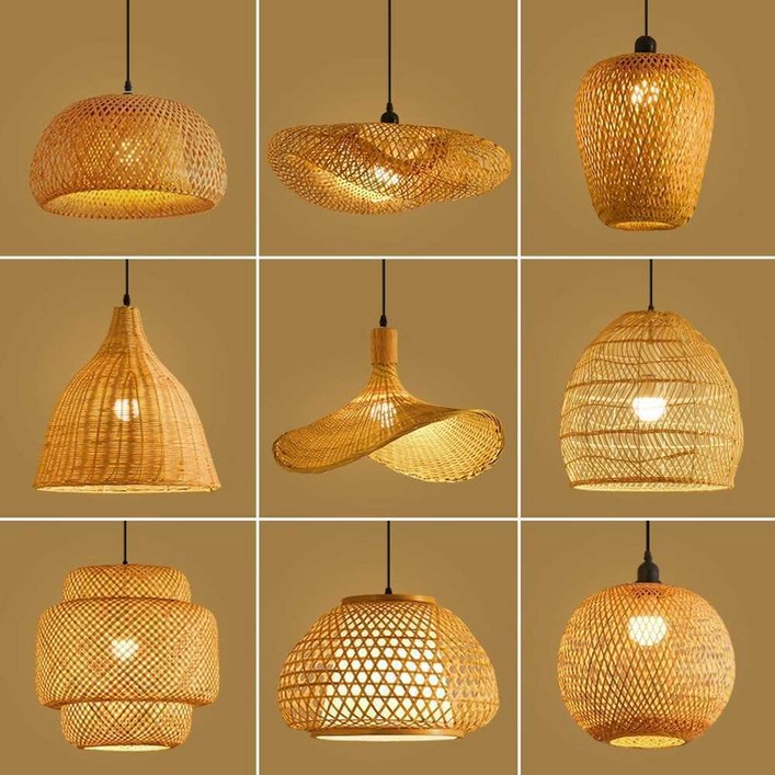 일식집조명 대나무 천장등 중식당 램프 랜턴