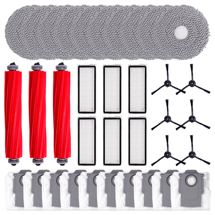 호환 로보락 Qrevo Pro 소모품 부품 교체 먼지봉투 필터 브러쉬 1년 구성품, 1세트, 1년패키지