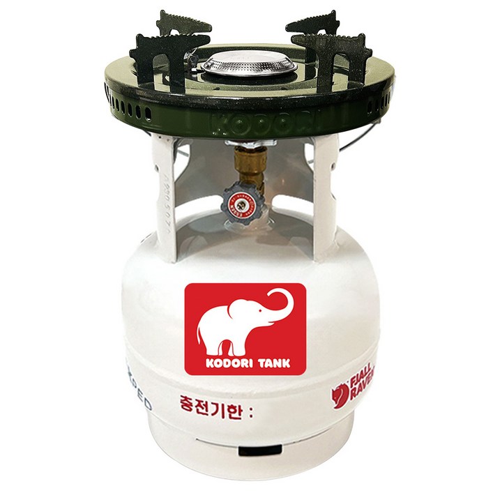 고화력 해바라기버너 코돌이탱크 LPG 3kg 고화력 버너세트, 3kg코돌이버너올리브그린, 1세트