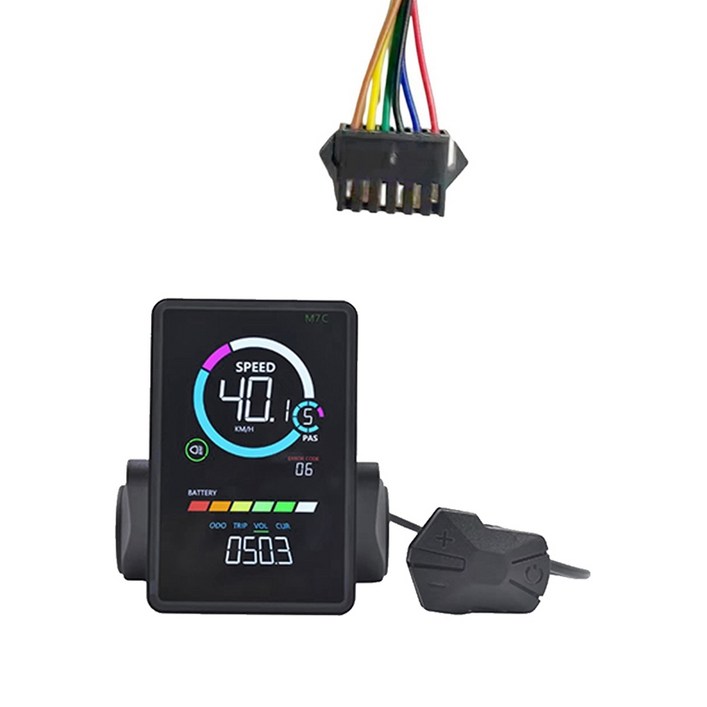 M7C-2 전기 자전거 LCD 디스플레이 계량기, 24V, E 스쿠터 패널, USB 포함, 산악 SM