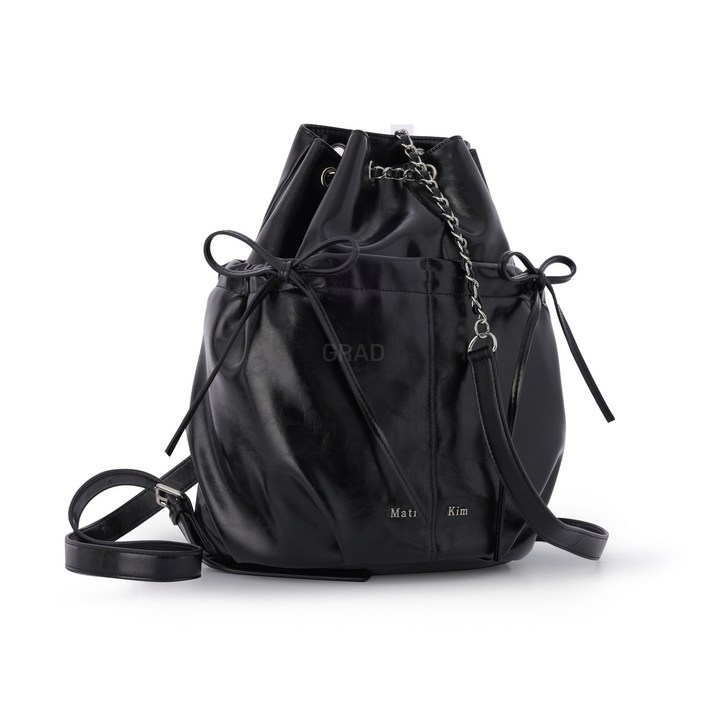 당일발송 마뗑킴 드로우 스트링 리본 백팩 여성 가방 MK249OBG068M  GRAD 정품보증택