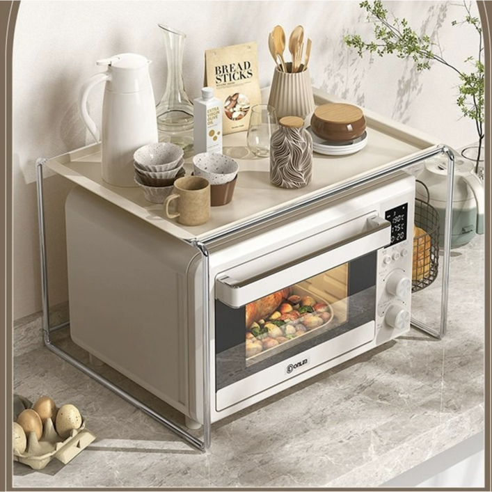 BOKICHI 스테인리스강 다용도 전자레인지 수납  선반