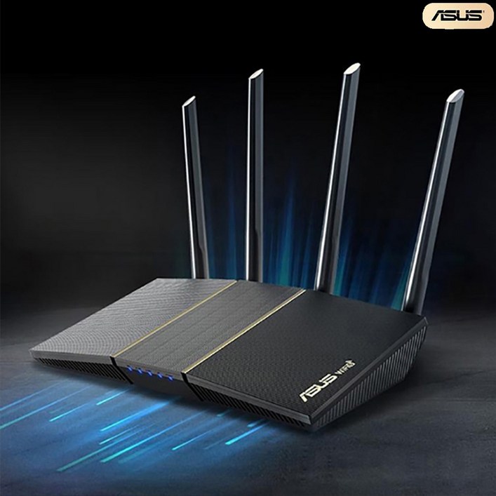 에이수스 ASUS 가정용 무선 WIFI6 게임밍 라우터 RTAX57듀얼 주파수 3000M4개lan1wan 기가비트 포트DDR3 내장 시스템AIMESH 지원OK