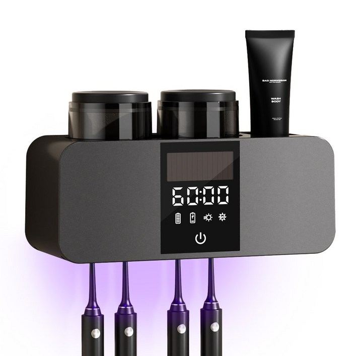 CozyTemp 스마트 칫솔 살균기 무선 충전식 LED 가정용 칫솔 살균 건조기