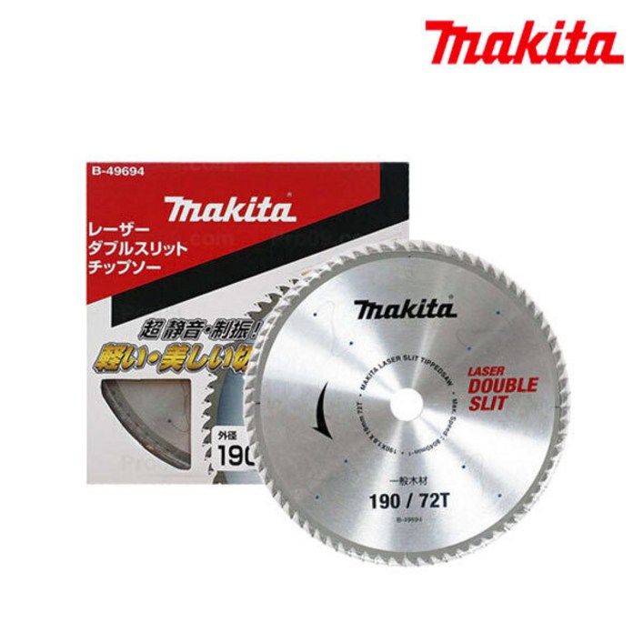 [마끼다] B-49694 / 목공용 원형톱날 7인치 190mm 72날