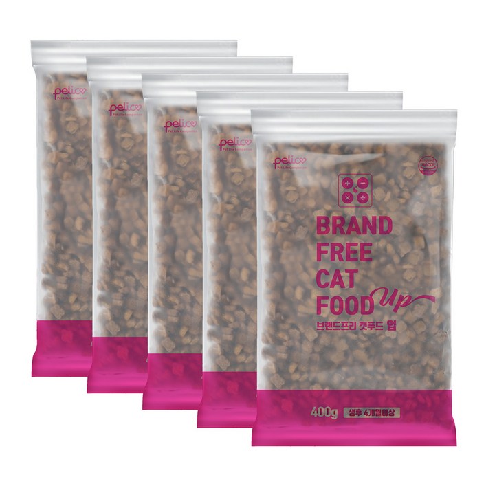 펠리코 고양이 샘플 사료 브프캣업 400g X 5개, 5개, 400g, 닭