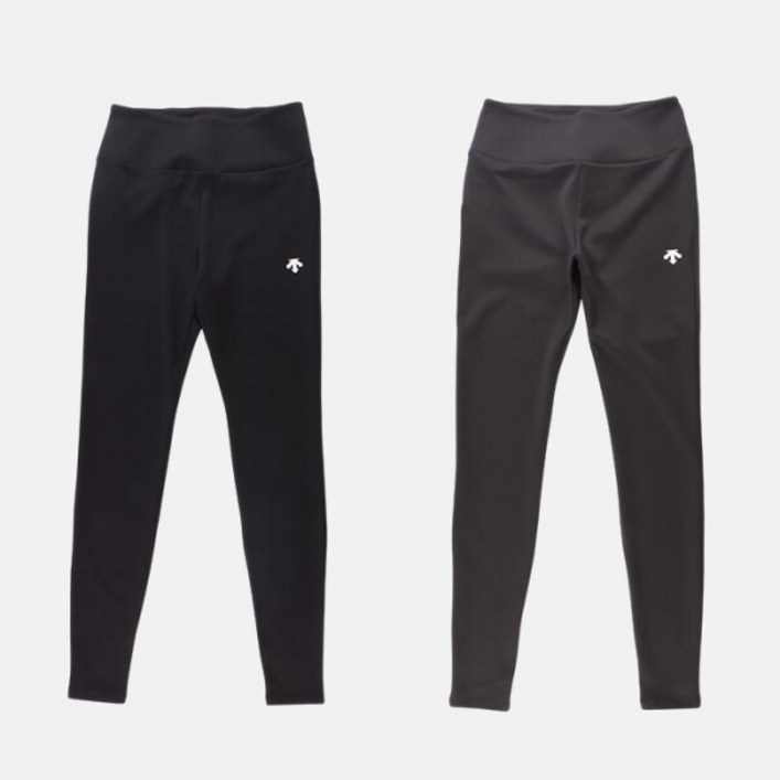 데상트 여성 미드라이즈 베이직 기모 레깅스 SP322TKL91