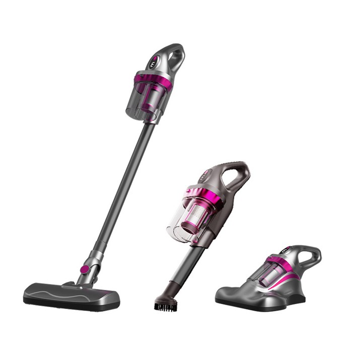 KC인증 SmartGo 무선 스마트 3in1 다기능 청소기 진드기제거기 초강력 진공청소기 UV살균