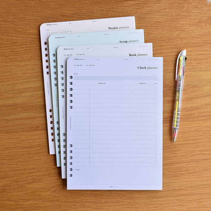 플레픽 업다운인덱스플래너A5 6공 리필지