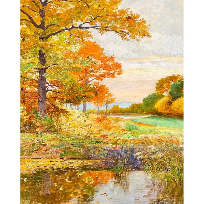 명화 인테리어 캔버스 그림 액자 휴고 샤를몽 가을 풍경