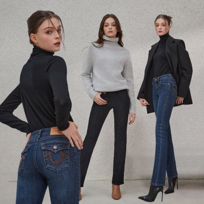 트루릴리전 여성 23FW 울기모 데님팬츠 2종택1N